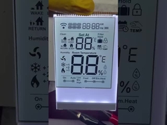 Przejrzysty panel HTN LCD Monochrom segment LCD wyświetlacz dla termostatu